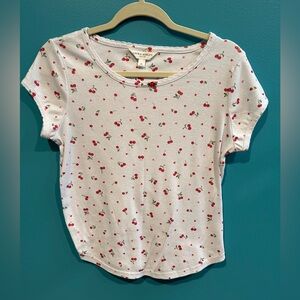 Classic Cherry Laura Ashley Tee Cottagecore Spring